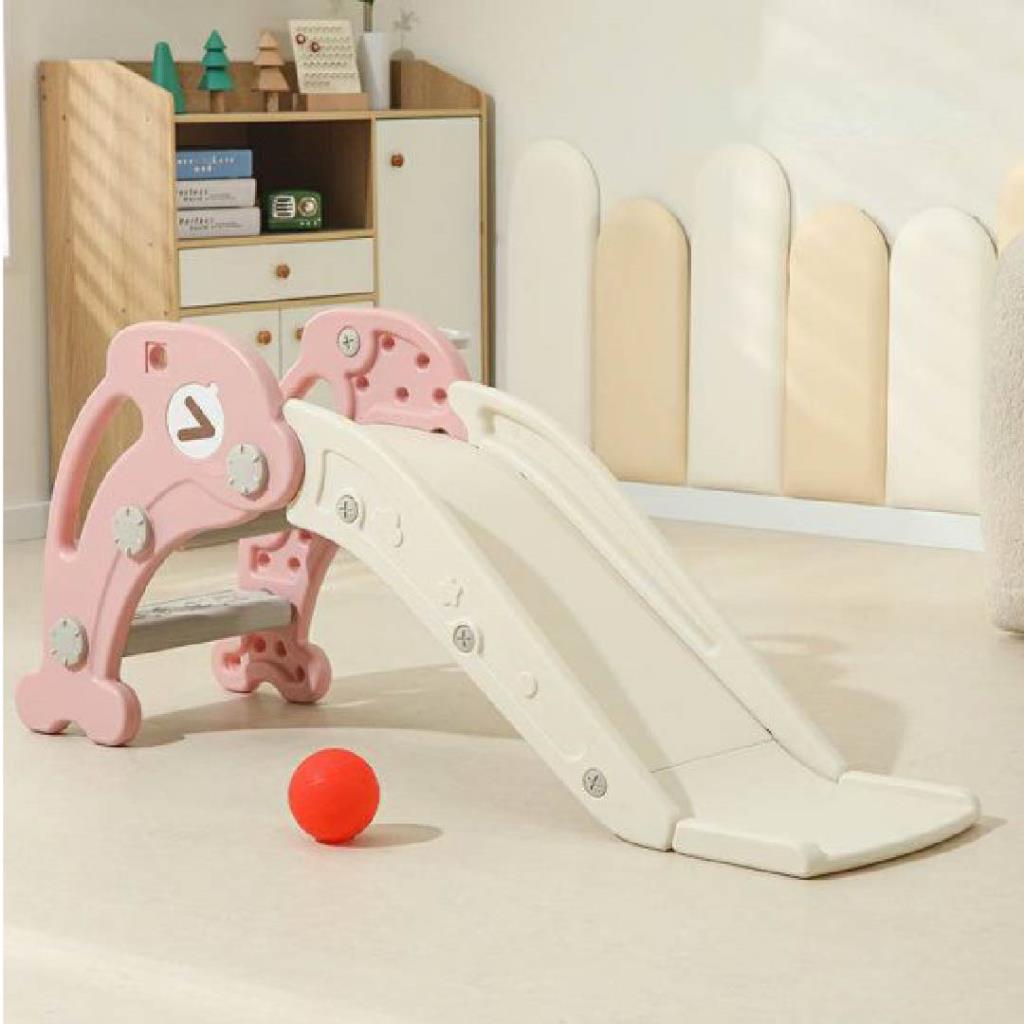 Pink & White Kids Indoor Slide